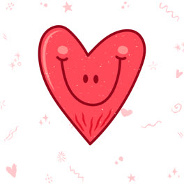 An-animation-of-a-Doodle-hand-drawn-heart-drawings-collection