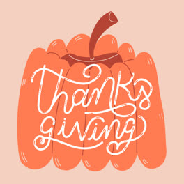 Eine-Animation-Einer-Flachen-Thanksgiving-Feier-Textillustration