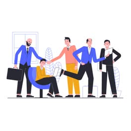 An-animation-of-a-Illustration-theme-with-business-people