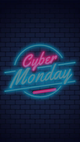 An-animation-of-a-Cyber-monday-neon-sale-background