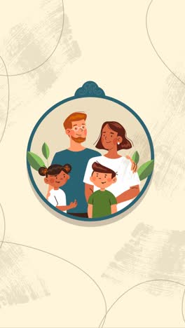 Una-Animación-De-Una-Ilustración-Orgánica-Plana-Del-Día-Internacional-De-Las-Familias.