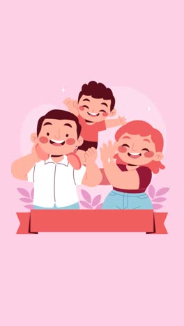 An-animation-of-a-Flat-illustration-for-korean-parents-day-celebration