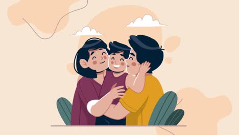 An-animation-of-a-Flat-illustration-for-korean-parents-day-celebration