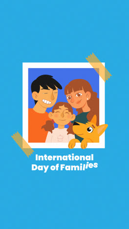 Una-Animación-De-Un-Concepto-Del-Día-Internacional-De-Las-Familias-Dibujado-A-Mano