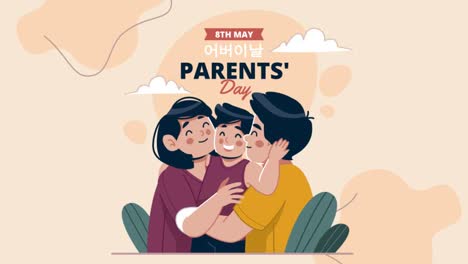 An-animation-of-a-Flat-illustration-for-korean-parents-day-celebration