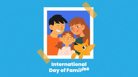 Una-Animación-De-Un-Concepto-Del-Día-Internacional-De-Las-Familias-Dibujado-A-Mano