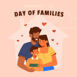 Eine-Animation-Einer-Handgezeichneten-Illustration-Zum-Internationalen-Tag-Der-Familie