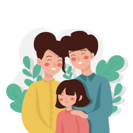 An-animation-of-a-Flat-design-international-day-of-families