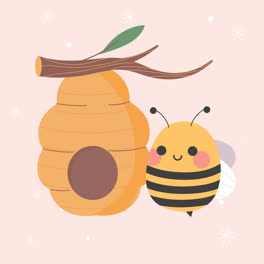 Eine-Animation-Einer-Englischen-Präposition-Mit-Bienen