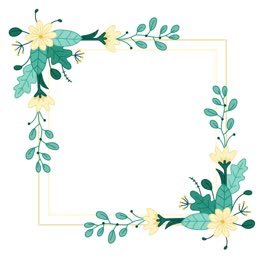 An-animation-of-a-Hand-drawn-squared-flower-frame-background