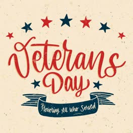 An-animation-of-a-Veterans-day-lettering