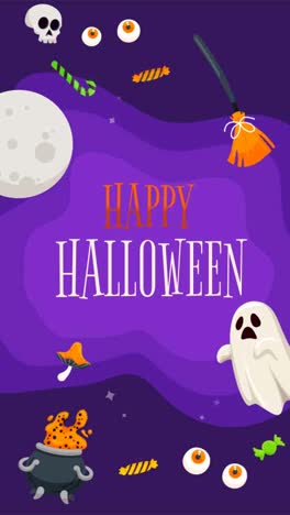 An-animation-of-a-Flat-background-for-halloween-season-celebration