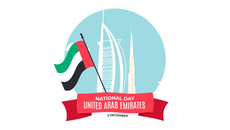 Eine-Animation-Eines-Flat-Design-Nationalfeiertags-Der-Vereinigten-Arabischen-Emirate