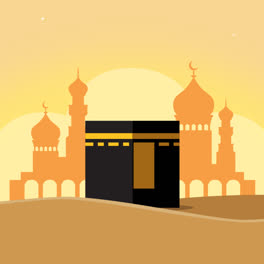 An-animation-of-a-Flat-eid-al-adha-illustration