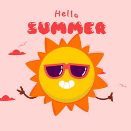 An-animation-of-a-Hand-drawn-summer-illustration