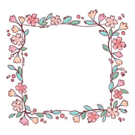 An-animation-of-a-Cute-spring-floral-frame