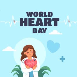 An-animation-of-a-Flat-horizontal-banner-template-for-world-heart-day-awareness