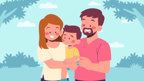 An-animation-of-a-Flat-illustration-for-korean-parents-day-celebration