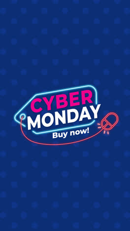 An-animation-of-a-Cyber-monday-concept-making-you-buy-now