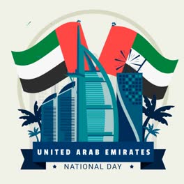 An-animation-of-a-Flags-and-fireworks╬o├╢┬╝Γoe£├¡united-arab-emirates-day