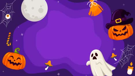 An-animation-of-a-Flat-background-for-halloween-season-celebration