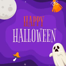 An-animation-of-a-Flat-background-for-halloween-season-celebration