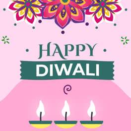 An-animation-of-a-Flat-diwali-festival-background