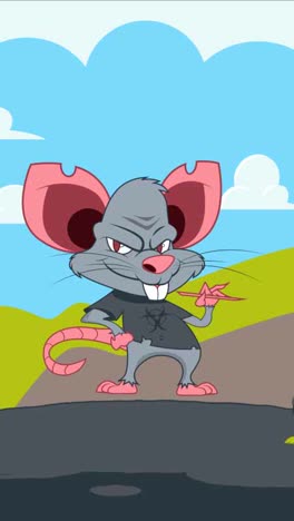 An-animation-of-a-Hand-drawn-evil-rat-cartoon-illustration