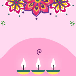 An-animation-of-a-Flat-diwali-festival-background