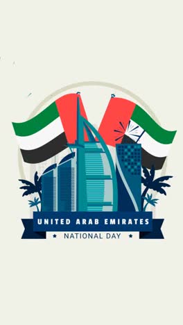 Una-Animación-De-Un-Día-De-Los-Emiratos-Árabes-Unidos-Con-Banderas-Y-Fuegos-Artificiales