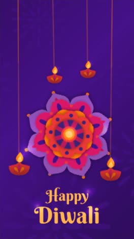 An-animation-of-a-Diwali-background-in-paper-style