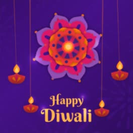 Eine-Animation-Eines-Diwali-Hintergrunds-Im-Papierstil