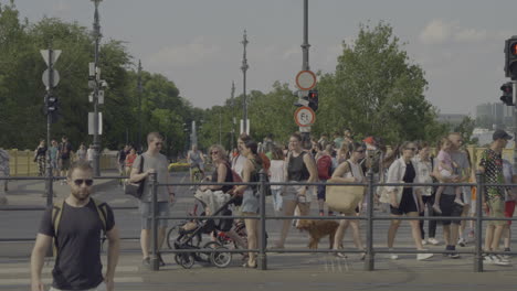 Belebte-Straßen-Von-Budapest-Im-Sommer