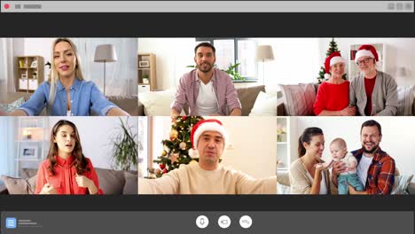 Pantalla-Con-Personas-En-Un-Chat-De-Video-Grupal.-Concepto-De-Tecnología-Y-Comunicación-Pantalla-Con-Personas-En-Un-Chat-De-Video-Grupal-En-Messenger