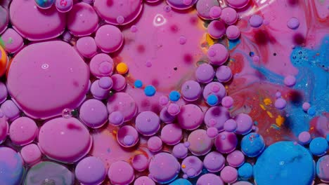 Colorful-blue-pink-bubbles-surface-wallpaper-themes-background,-multicolor-space-universe-concept