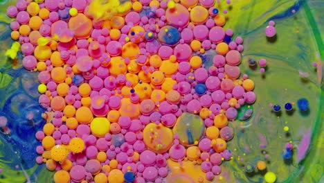 Colorful-orange-pink-bubbles-surface-wallpaper-themes-background,-multicolor-space-universe-concept