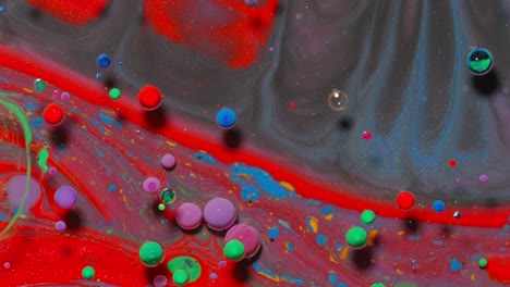 Colorful-red-gray-bubbles-surface-wallpaper-themes-background,-multicolor-space-universe-concept