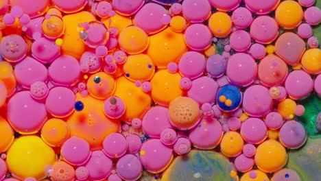 Colorful-orange-pink-bubbles-surface-wallpaper-themes-background,-multicolor-space-universe-concept