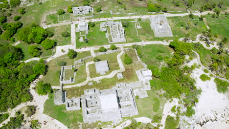 Ruinas-Mayas-De-Tulum-Mexico-En-Quintana-Roo-Desde-Drone-View