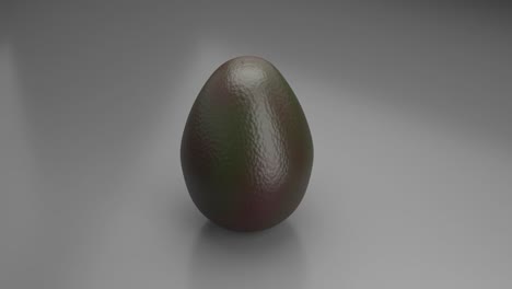 3D-animation-rendering-of-organic-health-food,-a-ripe-seedless-avocado-slices