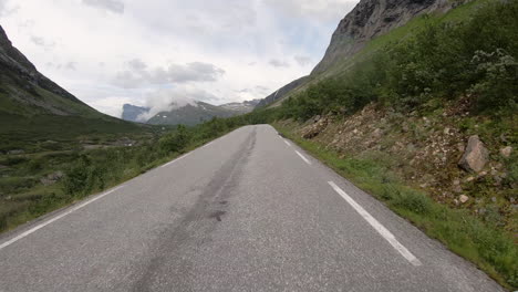 Driving-Along-Trollstigen-Road-Winding-On-The-Mountain-In-Norway