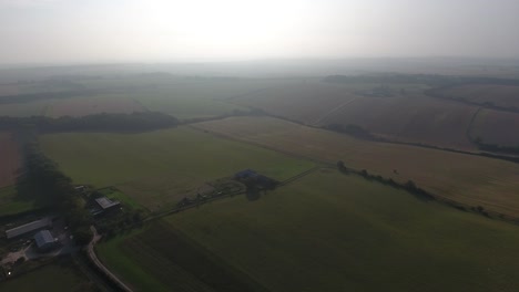 360-Grad-Blick-Auf-Ackerland-Und-Wald-In-Der-Gegend-Von-Dorset-England