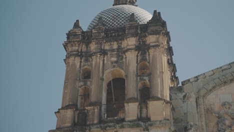 Primer-Plano-De-La-Catedral-De-Oaxaca,-México