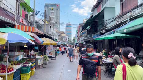 Shots-of-a-market-in-Bangkok,-Thailand