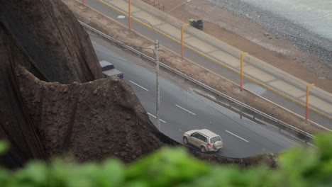 Slippery-rainfall-commute-on-Miraflores-Peru