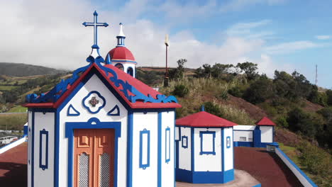 Vibrant-Catholic-church-at-Sao-Miguel-Azores-island-Portugal