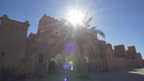 Shot-of-the-kasbbah-of-ouarzazate-on-a-sunny-day