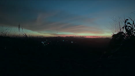 4k-timelapse-of-a-hilly-countryside-sunset-with-skyline-in-India