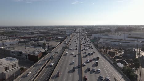 Antenne-über-Der-Autobahn-In-Los-Angeles