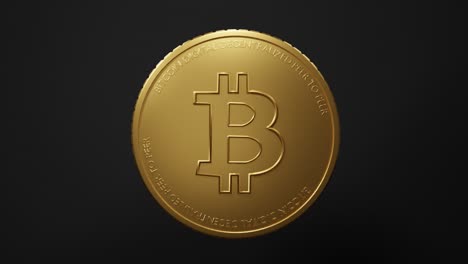 Crypto-currency-Gold-Bitcoin---BTC---Bit-Coin-LOOP-Macro-shot-3d-animation-motion-graphics